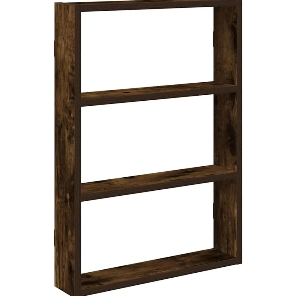 Wandschap 43x9x60 cm bewerkt hout kleurig>vidaXL Sale