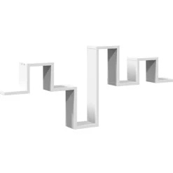 Wandschap 104,5x10x43 cm bewerkt hout>vidaXL New