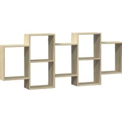 Wandschap 159x18x65 cm bewerkt hout kleurig>vidaXL New
