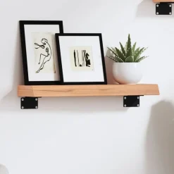 Wandschap 40x10x4 cm behandeld massief eikenhout>vidaXL