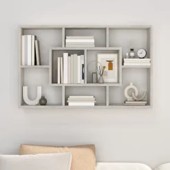 Wandschap 85x16x52,5 cm bewerkt hout><noscript><img width=