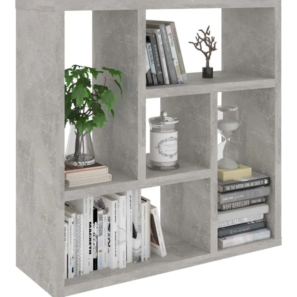 Boekenkasten & Wandplanken*vidaXL Wandschap 45,1x16x45,1 cm bewerkt hout Betongrijs