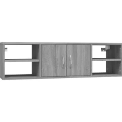 Boekenkasten & Wandplanken*vidaXL Wandschap 102x30x29 cm bewerkt hout eikenkleurig Grijs sonoma
