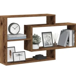 Wandschap 104x20x58,5 cm bewerkt hout kleurig>vidaXL Clearance