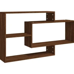 Boekenkasten & Wandplanken*vidaXL Wandschap 104x20x58,5 cm bewerkt hout bruin eikenkleur