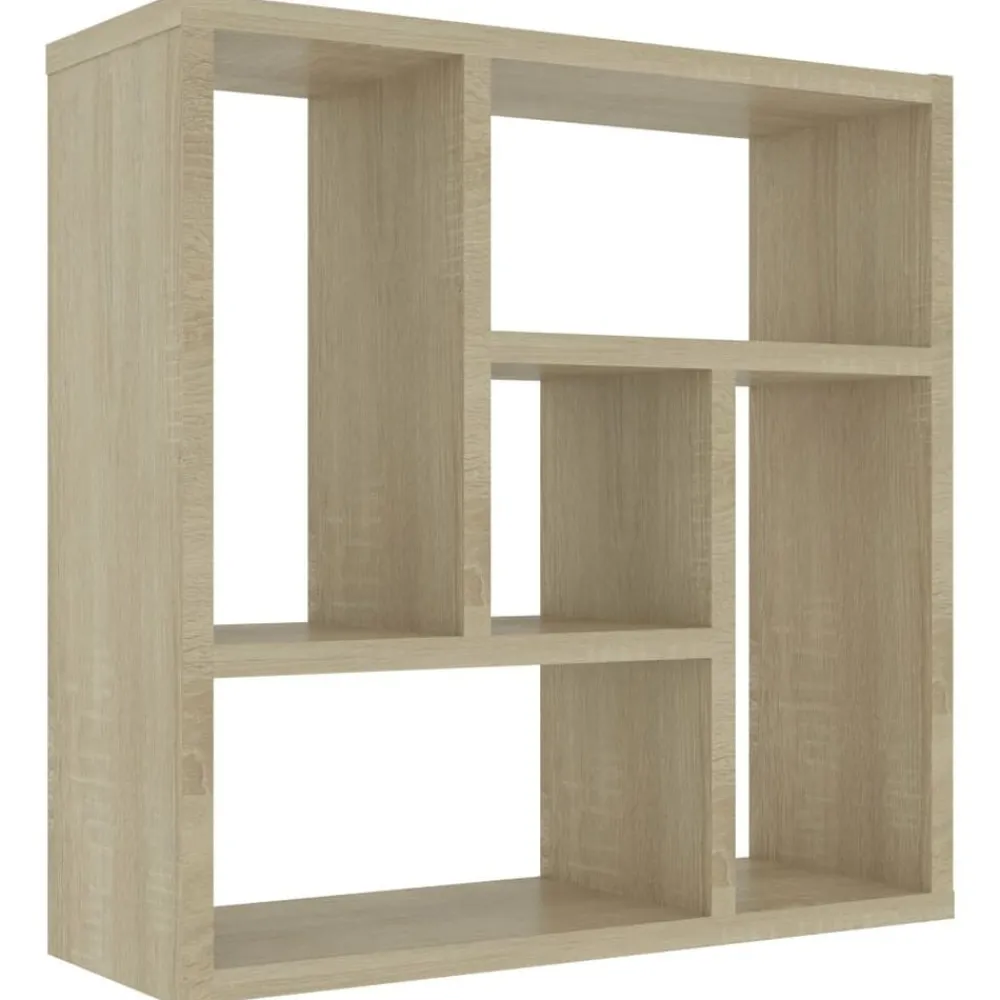 Boekenkasten & Wandplanken*vidaXL Wandschap 45,1x16x45,1 cm bewerkt hout kleurig Sonoma eiken