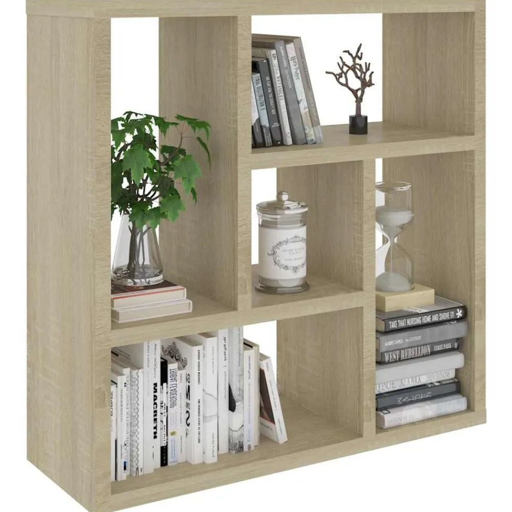 Boekenkasten & Wandplanken*vidaXL Wandschap 45,1x16x45,1 cm bewerkt hout kleurig Sonoma eiken