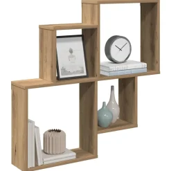 Wandschap 80x15x78,5 cm bewerkt hout>vidaXL Sale