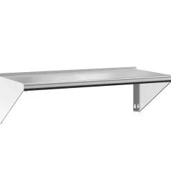 Wandschap 100x45x31 cm roestvrijstaal zilverkleurig>vidaXL Best