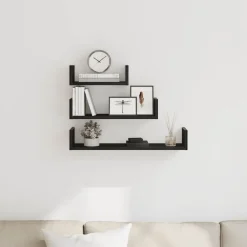 Wandschappen 3 st bewerkt hout><noscript><img width=
