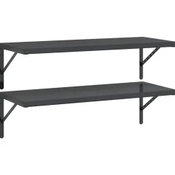 Wandschappen 2 st 100x40 cm roestvrijstaal>vidaXL Discount