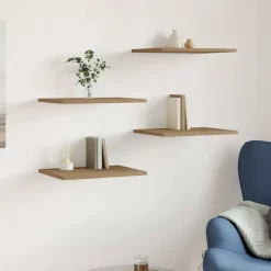 Wandschappen 4 st 40x30x1,5 cm bewerkt hout artisanaal eiken>vidaXL Hot