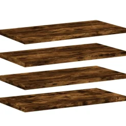 Boekenkasten & Wandplanken*vidaXL Wandschappen 4 st 40x20x1,5 cm bewerkt hout kleur Gerookt eiken