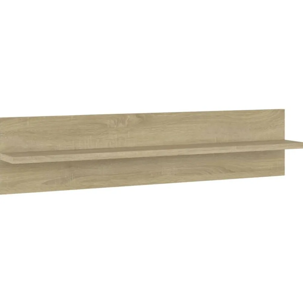 Boekenkasten & Wandplanken*vidaXL Wandschappen 2 st 80x11,5x18cm bewerkt hout kleurig Sonoma eiken