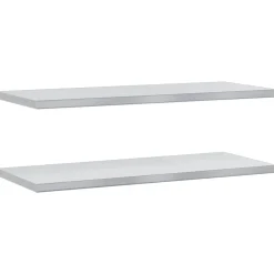 Wandschappen 2 st 100x40 cm roestvrijstaal kleurig>vidaXL Discount