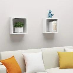 Wandschappen kubus 2 st 30x15x30 cm>vidaXL Clearance