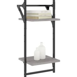 Wandschappen 2-laags met stangen 2 st 30x25x65 cm><noscript><img width=