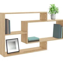 Boekenkasten & Wandplanken*vidaXL Wandschappen 104x20x58,5 cm bewerkt hout kleurig Sonoma eiken