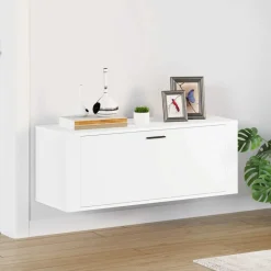 Wandschoenenkast 100x35x38 cm bewerkt hout>vidaXL New