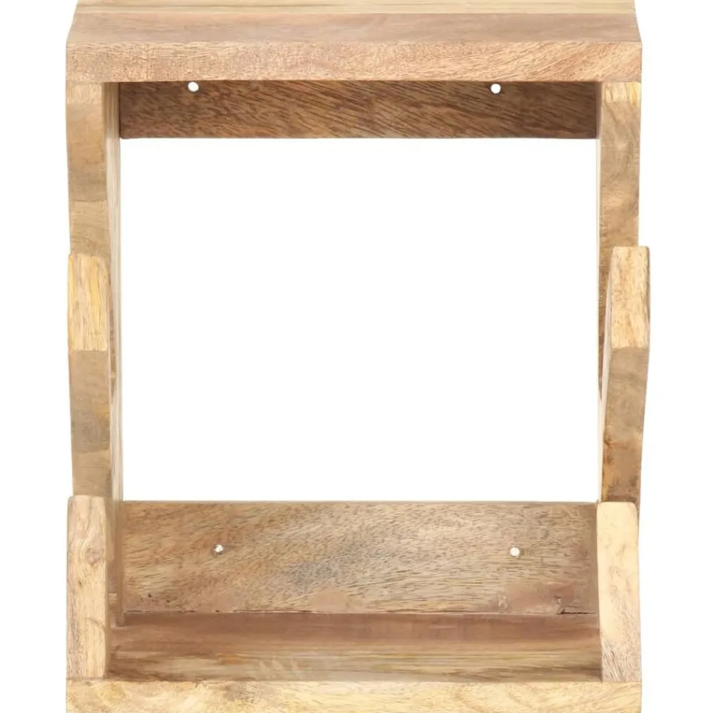Wandskateboardhouder 25x20x30 cm massief mangohout>vidaXL