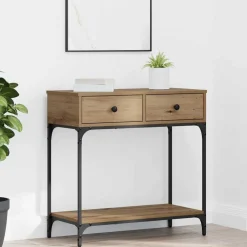 Wandtafel met lade 75 x 34,5 x 75 cm>vidaXL Best