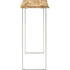 Wandtafel met natuurlijke rand 105x33x76 cm massief mangohout><noscript><img width=
