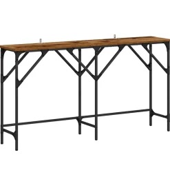 Tafels*vidaXL Wandtafel 140 x 29 x 75 cm Bewerkt hout Oud hout