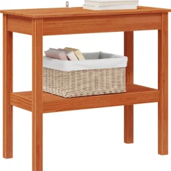 Wandtafel Waskleur Bruin 80 x 40 x 75 cm Massief grenenhout><noscript><img width=