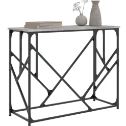 Wandtafel 100x40x80 cm bewerkt hout eikenkleurig><noscript><img width=