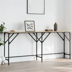 Wandtafel 180x29x75 cm bewerkt hout kleurig><noscript><img width=
