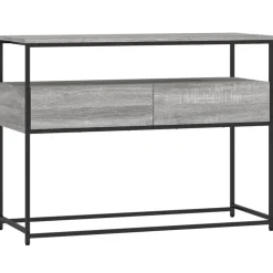 Wandtafel 100x40x75 cm bewerkt hout eikenkleurig>vidaXL Discount