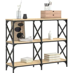 Wandtafel 100x28x80,5 cm bewerkt hout kleurig><noscript><img width=
