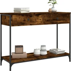 Wandtafel 100x34,5x75 cm bewerkt hout kleurig><noscript><img width=