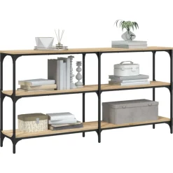 Wandtafel 150x29x75 cm bewerkt hout kleurig><noscript><img width=