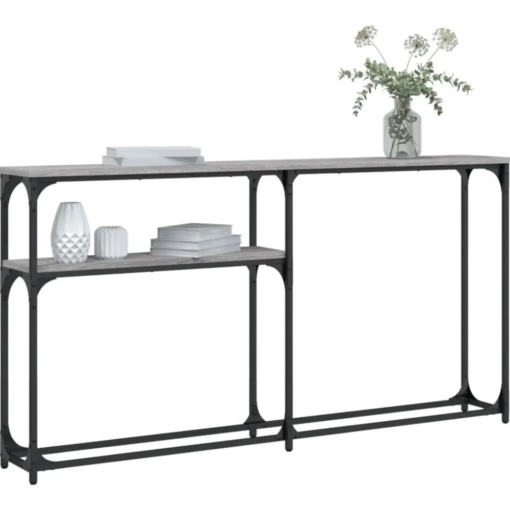 Wandtafel 145x22,5x75 cm bewerkt hout eikenkleurig>vidaXL Online