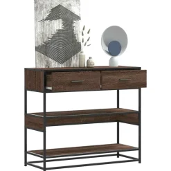 Wandtafel 90x35x80 cm bewerkt hout>vidaXL Clearance