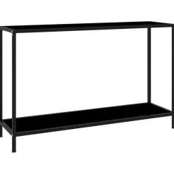 Wandtafel 120x35x75 cm gehard glas zwart>vidaXL Discount