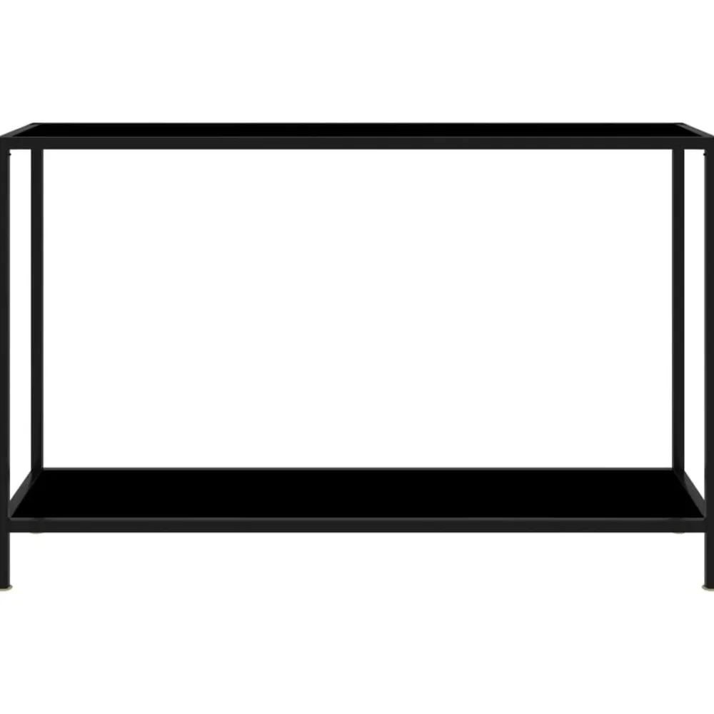 Wandtafel 120x35x75 cm gehard glas zwart>vidaXL Discount