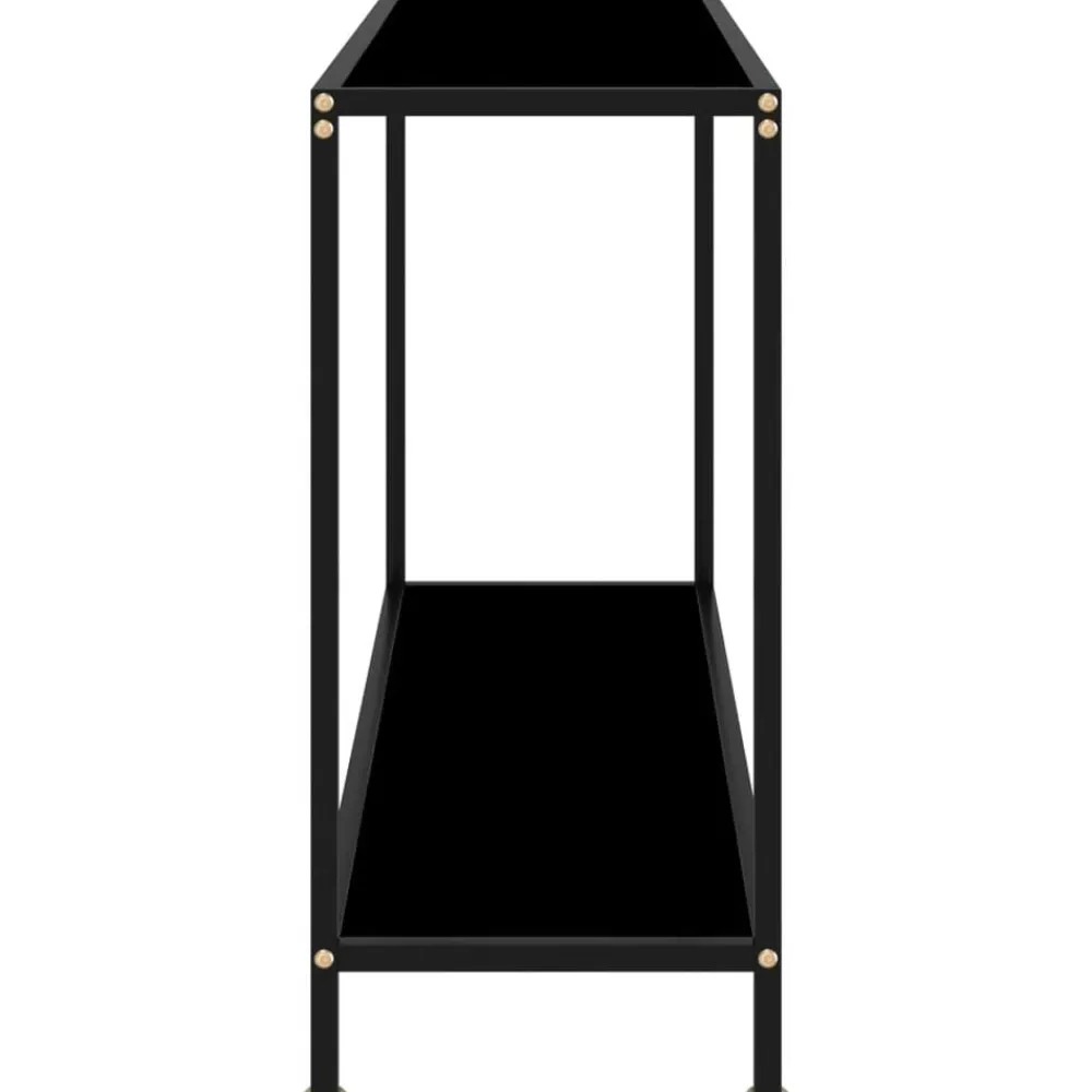 Wandtafel 120x35x75 cm gehard glas zwart>vidaXL Discount