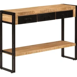 Tafels*vidaXL Wandtafel 110x30x76 cm massief mangohout
