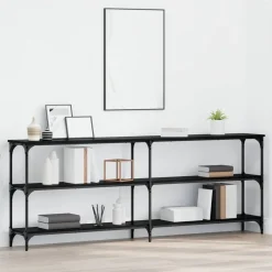 Wandtafel 200 x 29 x 75 cm Geperst Hout en Metaal>vidaXL Sale
