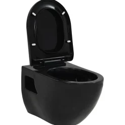 Sanitair & Loodgietersbenodigdheden*vidaXL Wandtoilet keramiek Zwart