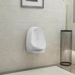 Sanitair & Loodgietersbenodigdheden*vidaXL Wandurinoir met spoelklep keramiek Wit