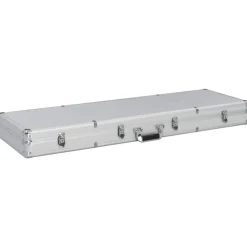 Volwassenen*vidaXL Wapenkoffer 118x38x12 aluminium kleurig Zilver