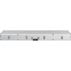 Volwassenen*vidaXL Wapenkoffer 134x35x12 cm aluminium kleurig Zilver