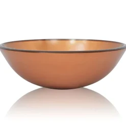 Wasbak gehard glas 42 cm bruin>vidaXL Clearance