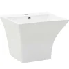 Sanitair & Loodgietersbenodigdheden*vidaXL Wasbak wandgemonteerd 500x450x410 mm keramiek wit