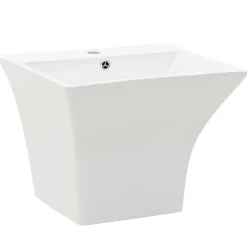 Sanitair & Loodgietersbenodigdheden*vidaXL Wasbak wandgemonteerd 500x450x410 mm keramiek wit