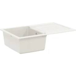 Sanitair & Loodgietersbenodigdheden*vidaXL Wasbak 780 x 500 mm 80% Kwarts en 20% Hars Wit