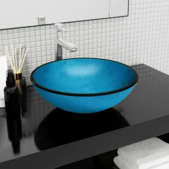 Wasbak 42x14 cm gehard glas>vidaXL Discount